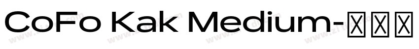 CoFo Kak Medium字体转换 CoFo Kak Medium字体转换